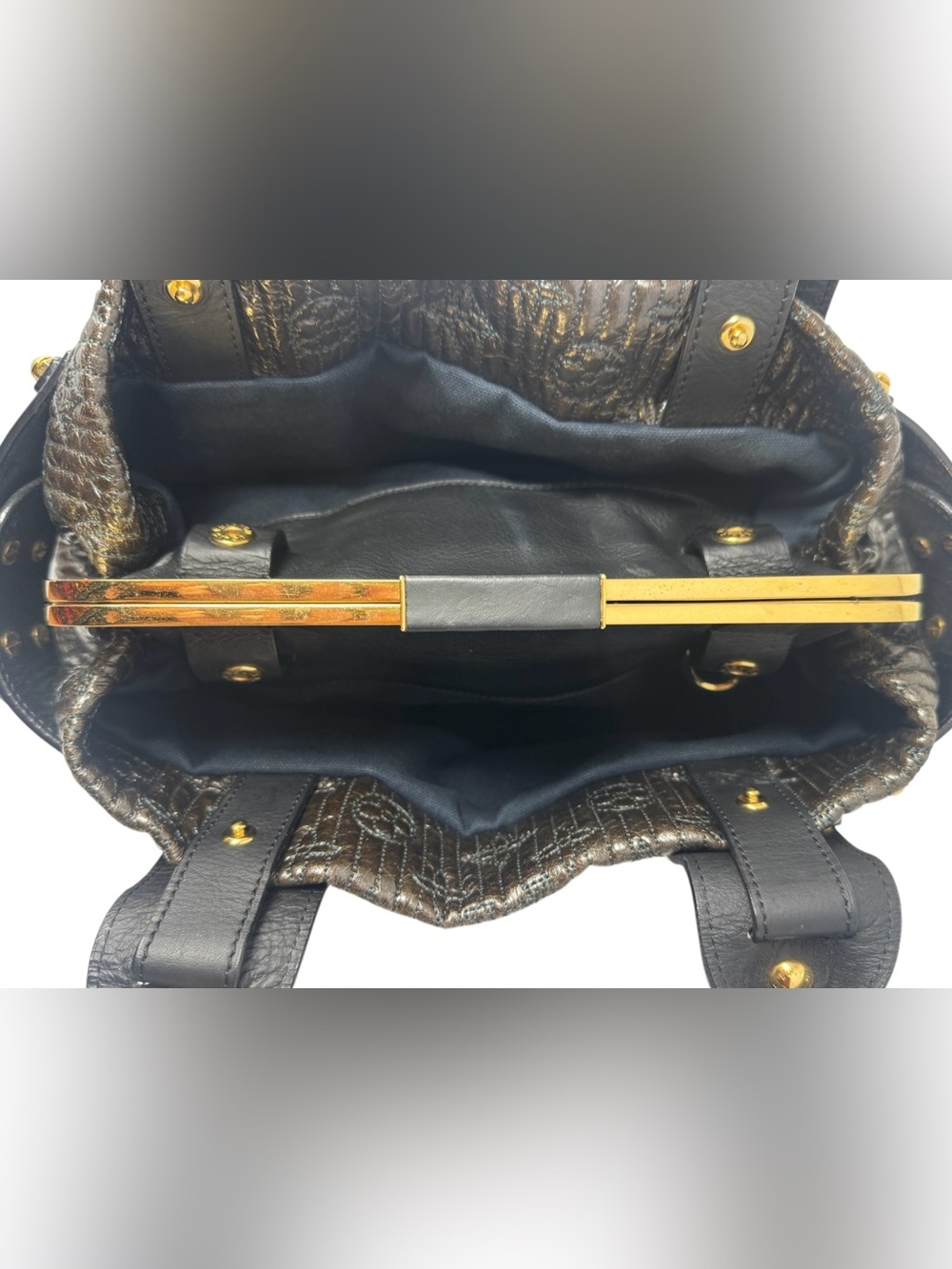 ✨🛍️ Louis Vuitton Black & Dark Brown Monogram Motard Biker Bag Limited Edition - Picture 7 of 9